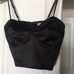 forever 21 bustier crop top